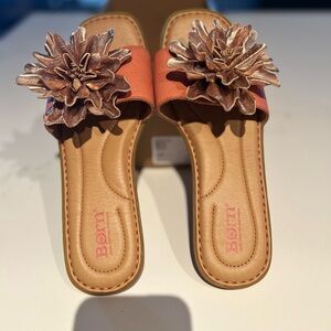 Born Women's Brown Floral Sandals